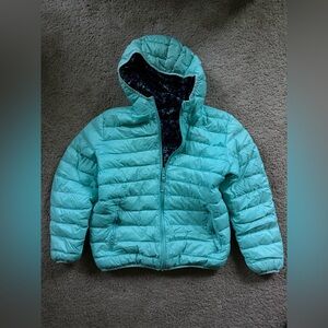 Kids Aqua reversible Puffer Jacket